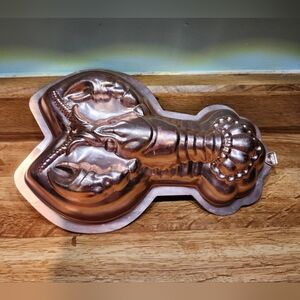 Vintage Copper Colored Lobster Mold